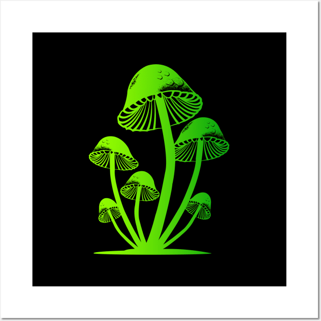 The magic mushrooms Wall Art by IsmaelDesign